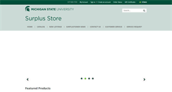 Desktop Screenshot of msusurplusstore.com